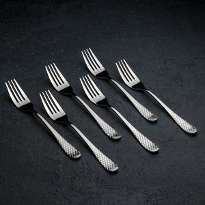 High Polish Stainless Steel Dinner Fork 8" | 20 Cm | Set Of 6 In Gift Box