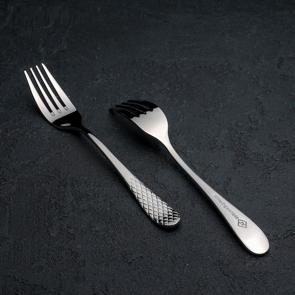 High Polish Stainless Steel Dinner Fork 8" | 20 Cm | Set Of 6 In Gift Box