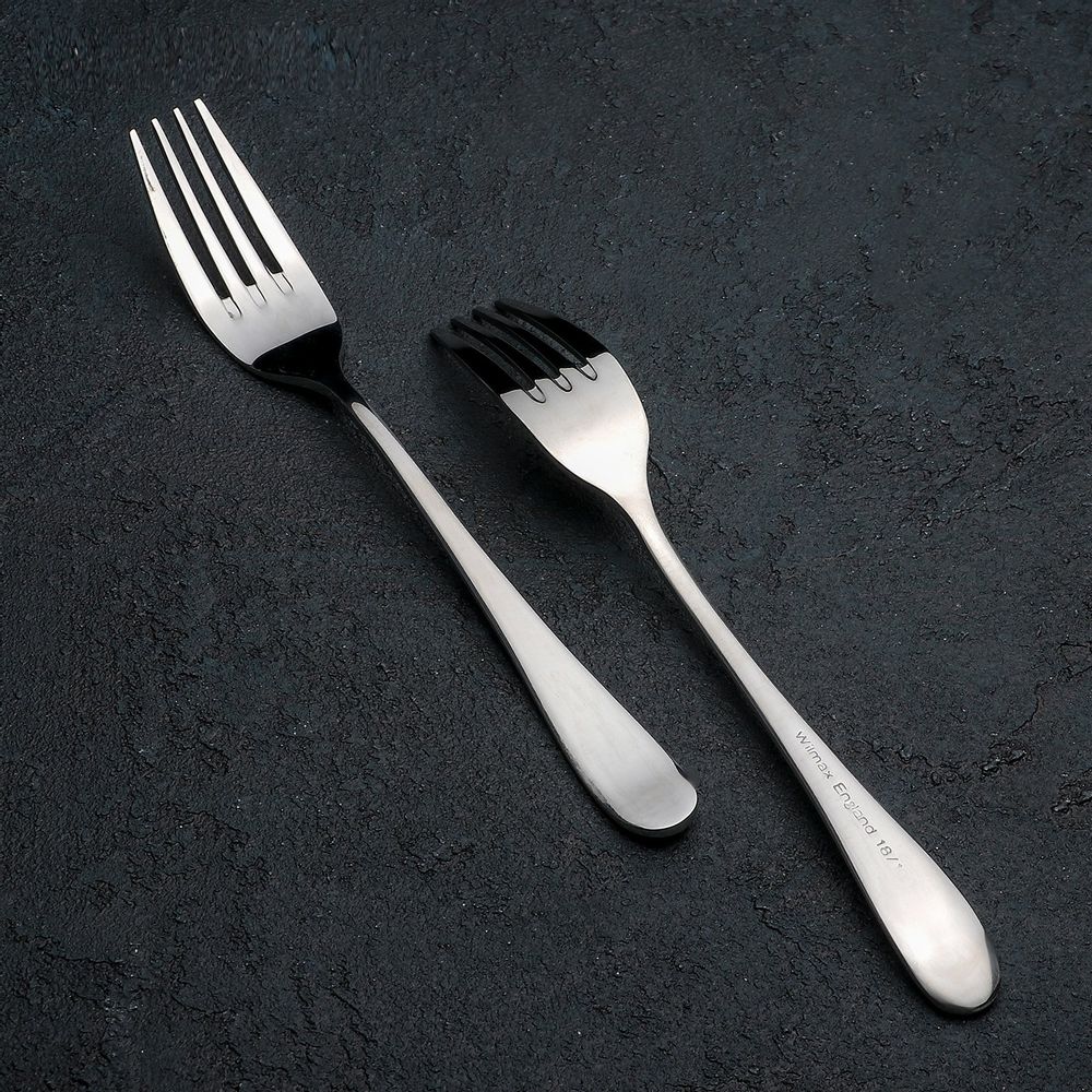 High Polish Stainless Steel Dinner Fork 8" | 20 cm