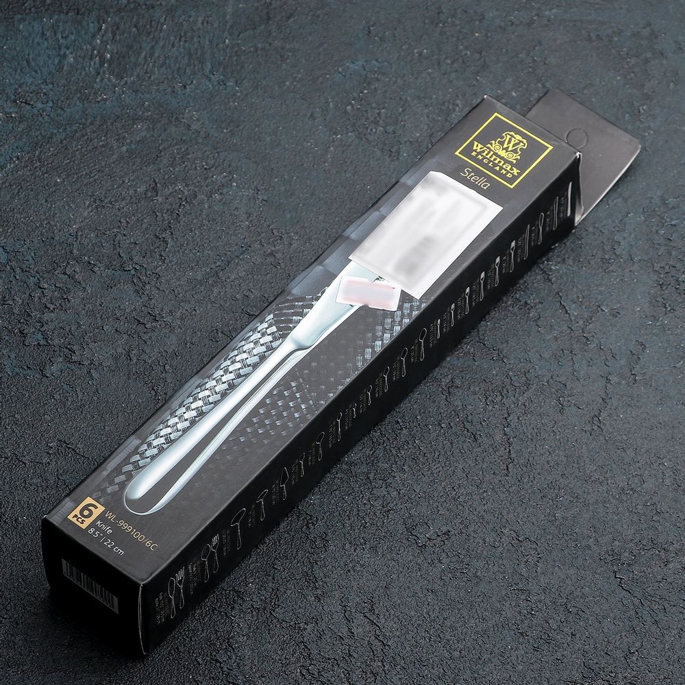 High Polish Stainless Steel Dinner Knife 8.5" | 22 cm