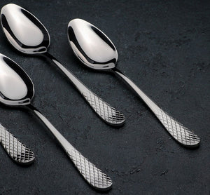 High Polish Stainless Steel Dinner Spoon 8" | 21 Cm Set Of 6  In Gift Box WL-999202/6C