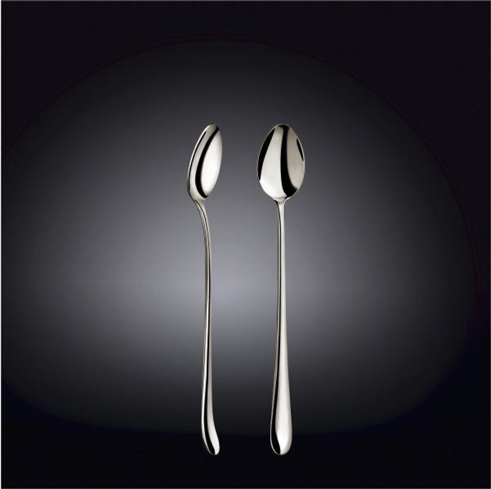 High Polish Stainless Steel Long Drink Spoon 7.75"