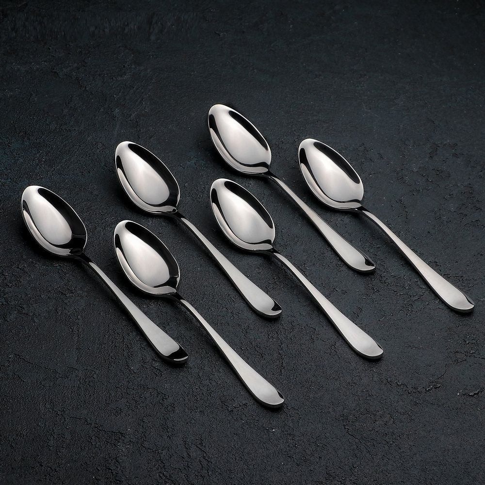 High Polish Stainless Steel Teaspoon (Mug)  6.5" | 16 cm | Set Of 6