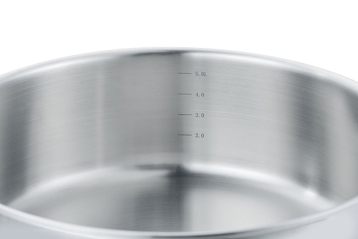 6.5qt Triply Surgical Stainless Steel Steamer Set