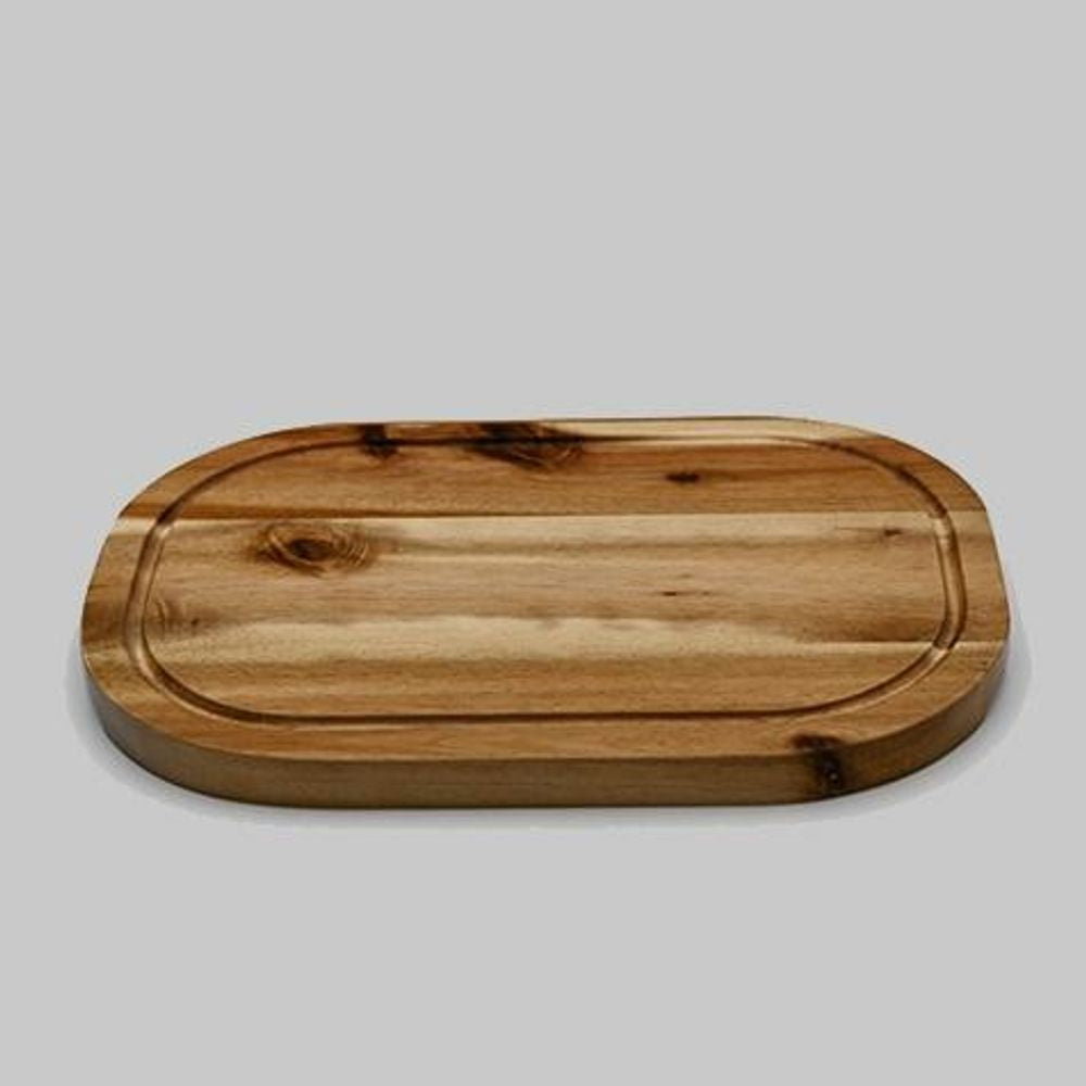Acacia Rounded Cutting Board - 12"x8"