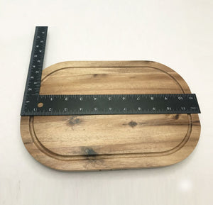 Acacia Rounded Cutting Board - 12"x8"