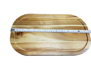 Acacia Serving Rounded Cutting Board 14"x8"