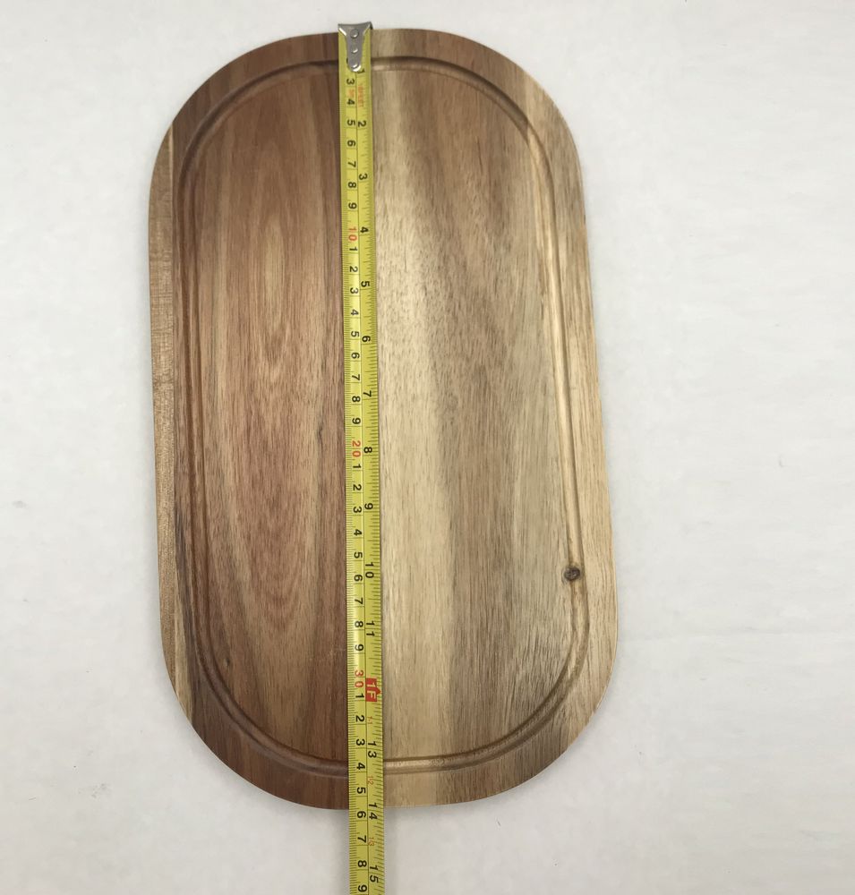 Acacia Serving Rounded Cutting Board 14"x8"