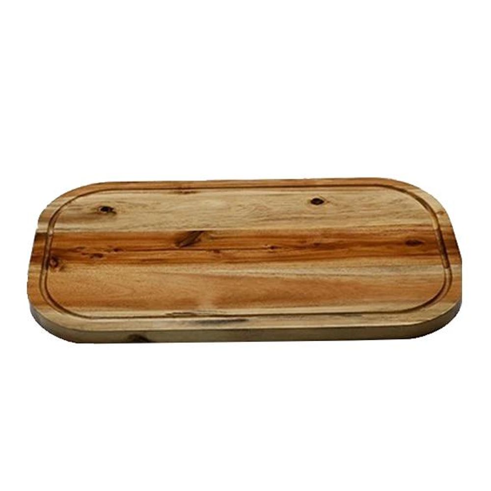 Acacia Rounded Cutting Board - 18"x10"