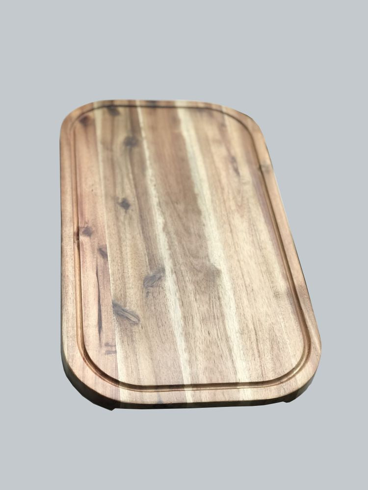 Acacia Rounded Cutting Board - 18"x10"