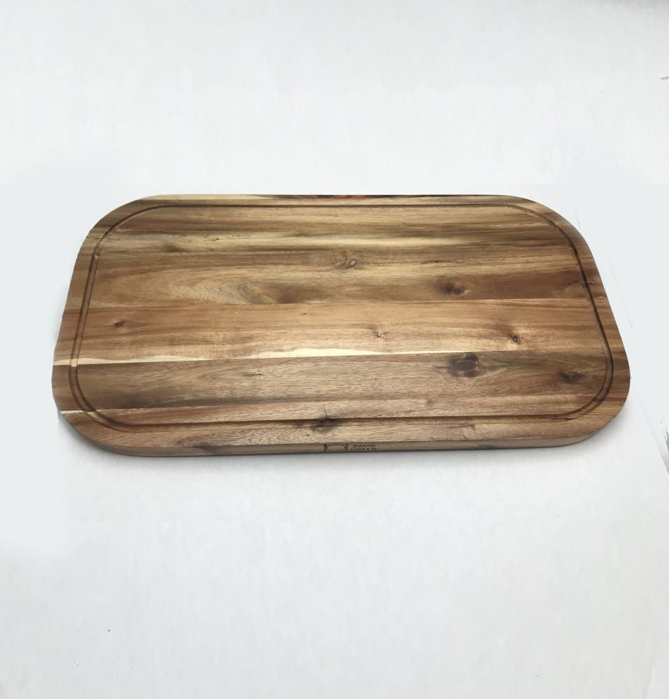 Acacia Rounded Cutting Board - 20"x11"