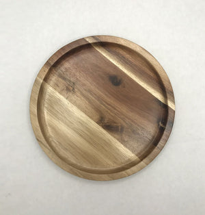 Acacia Round Plate Platter 8" Diameter