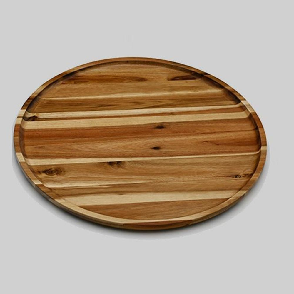 Acacia Round Plate Platter - 16" Diameter