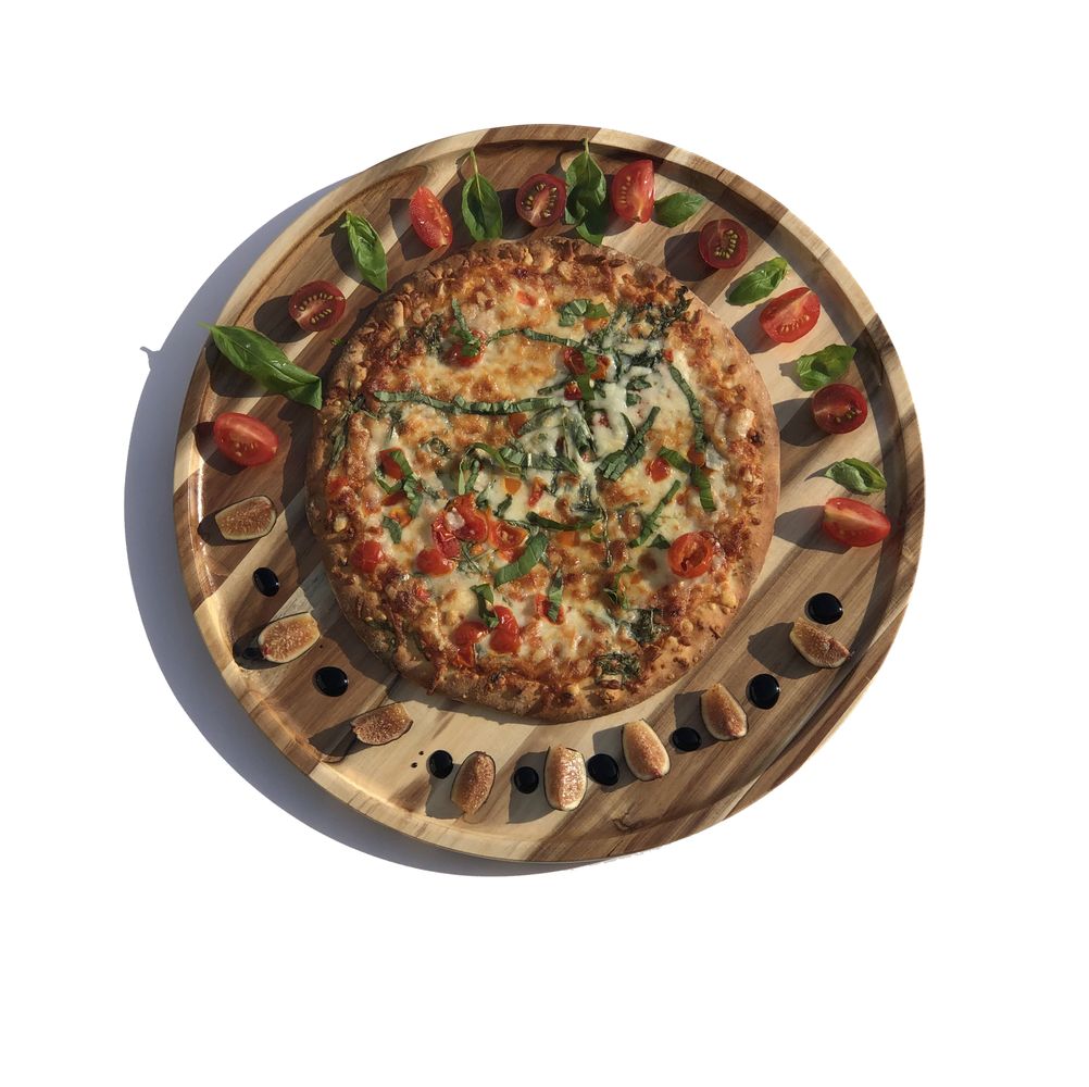 2 Large-sized Acacia Platters - 16" and 12" Round