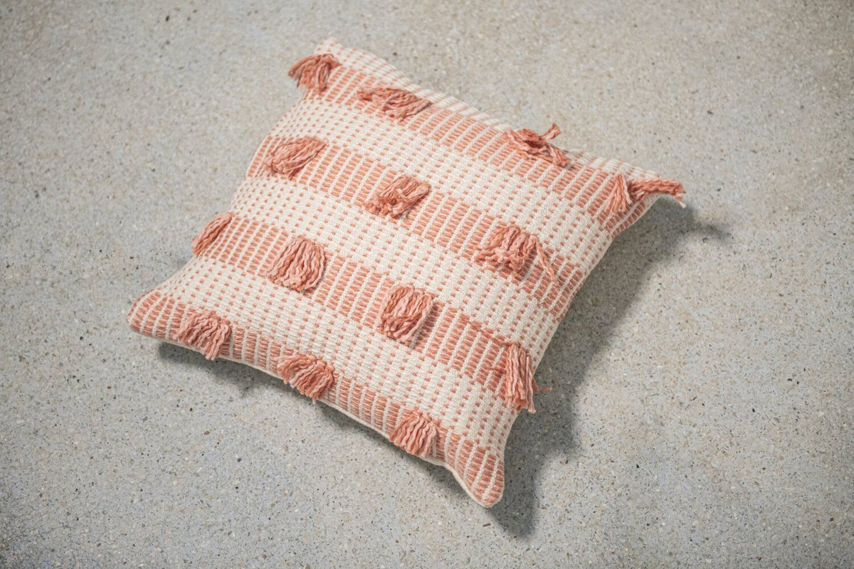 Striped Guayaba Pink Pillow