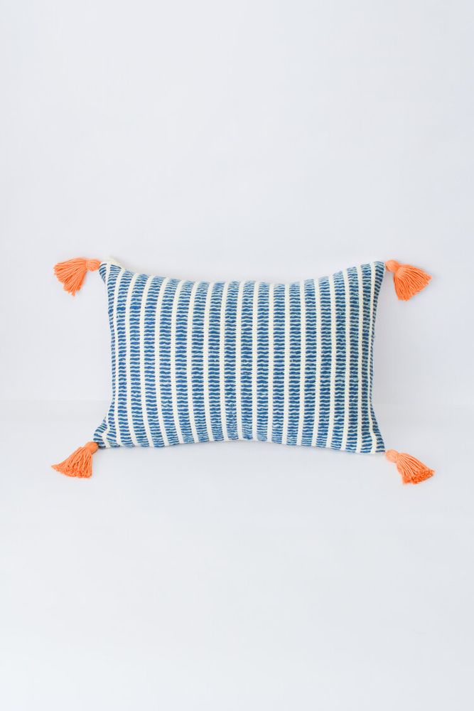 Jardin Pillow Indigo + Seaglass