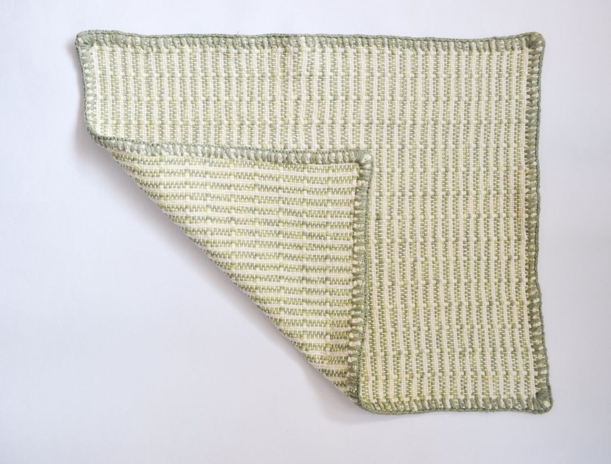 Embroidered Feijoa Green Placemat (Set of 6)