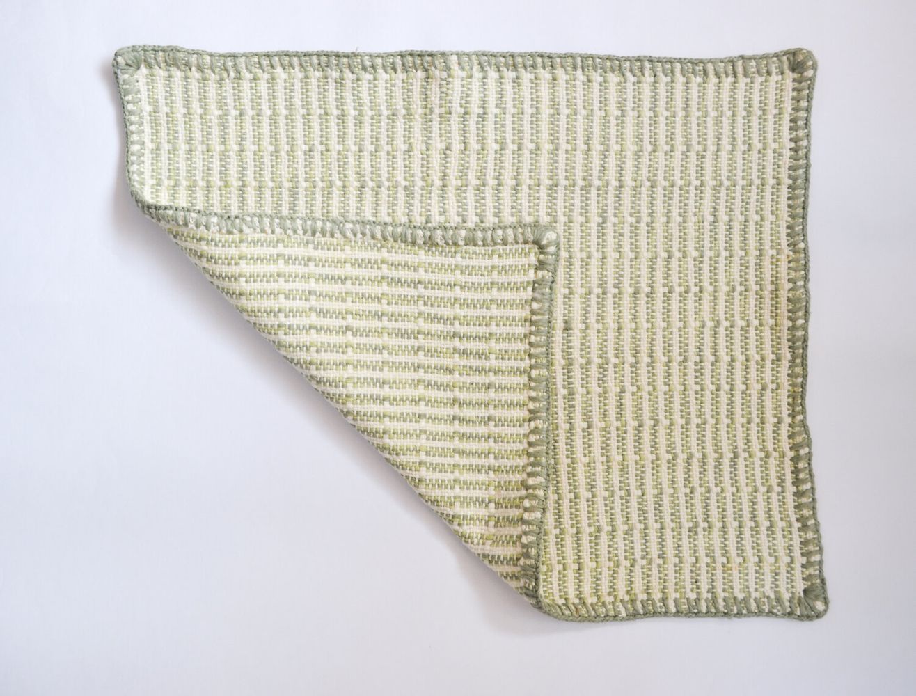 Embroidered Feijoa Green Placemat (Set of 6)