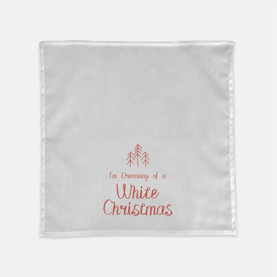 Holiday Hostess Towel - White Christmas