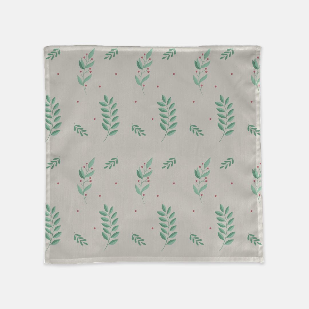Holiday Cloth Napkins - Large Holly