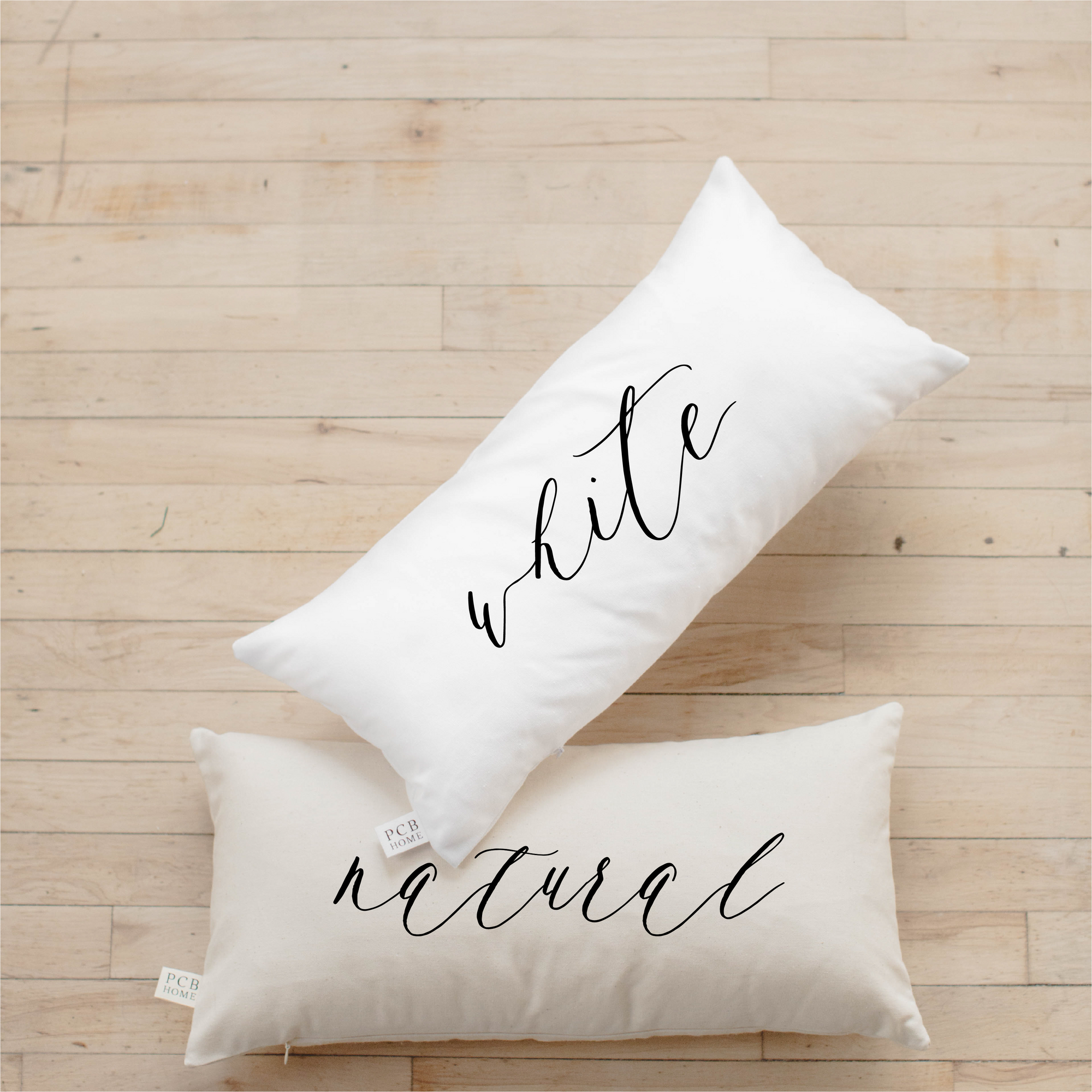 "Home" Script Lumbar Pillow