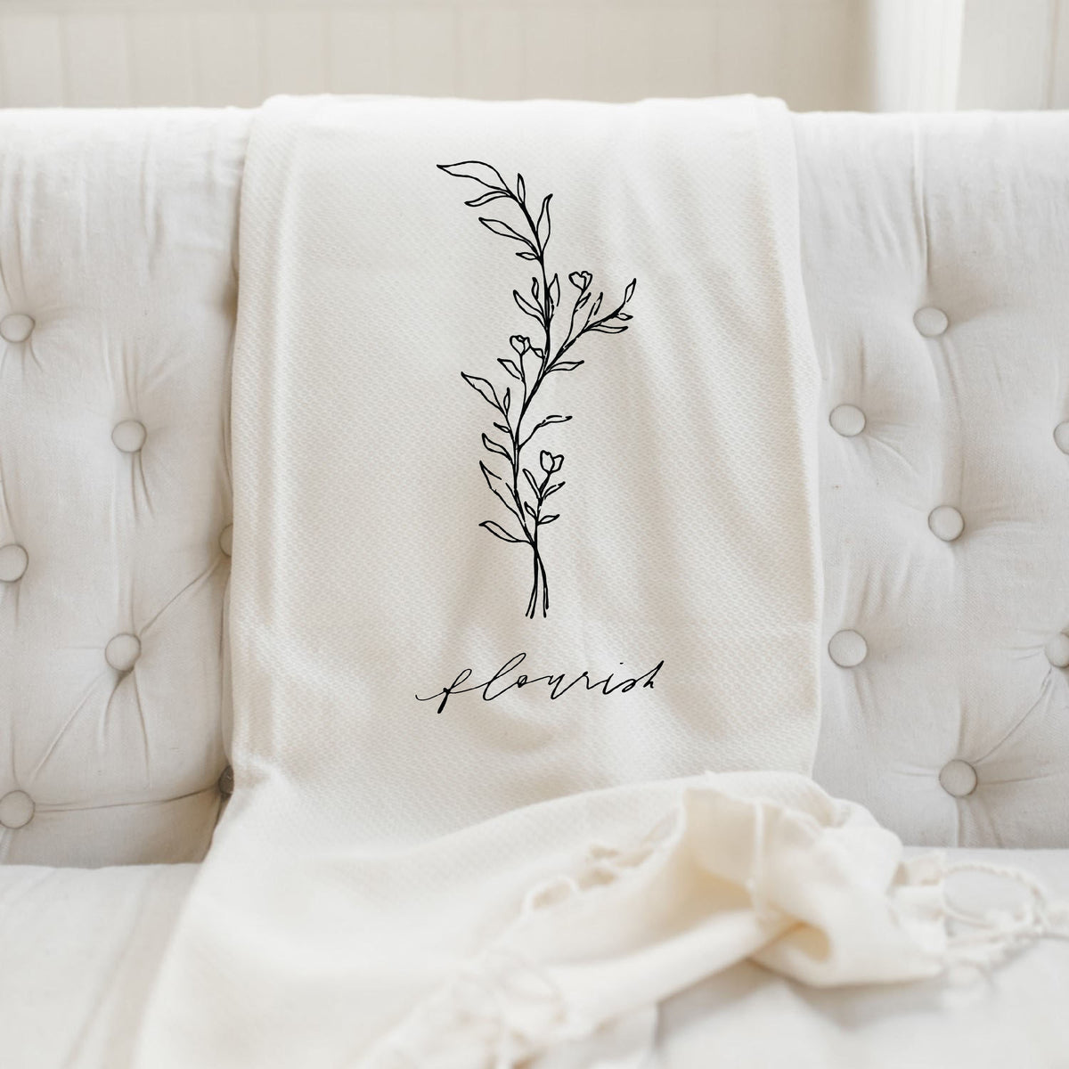 Flourish Wildflower Throw Blanket