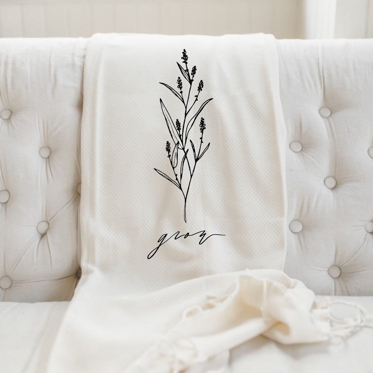 Grow Wildflower Throw Blanket