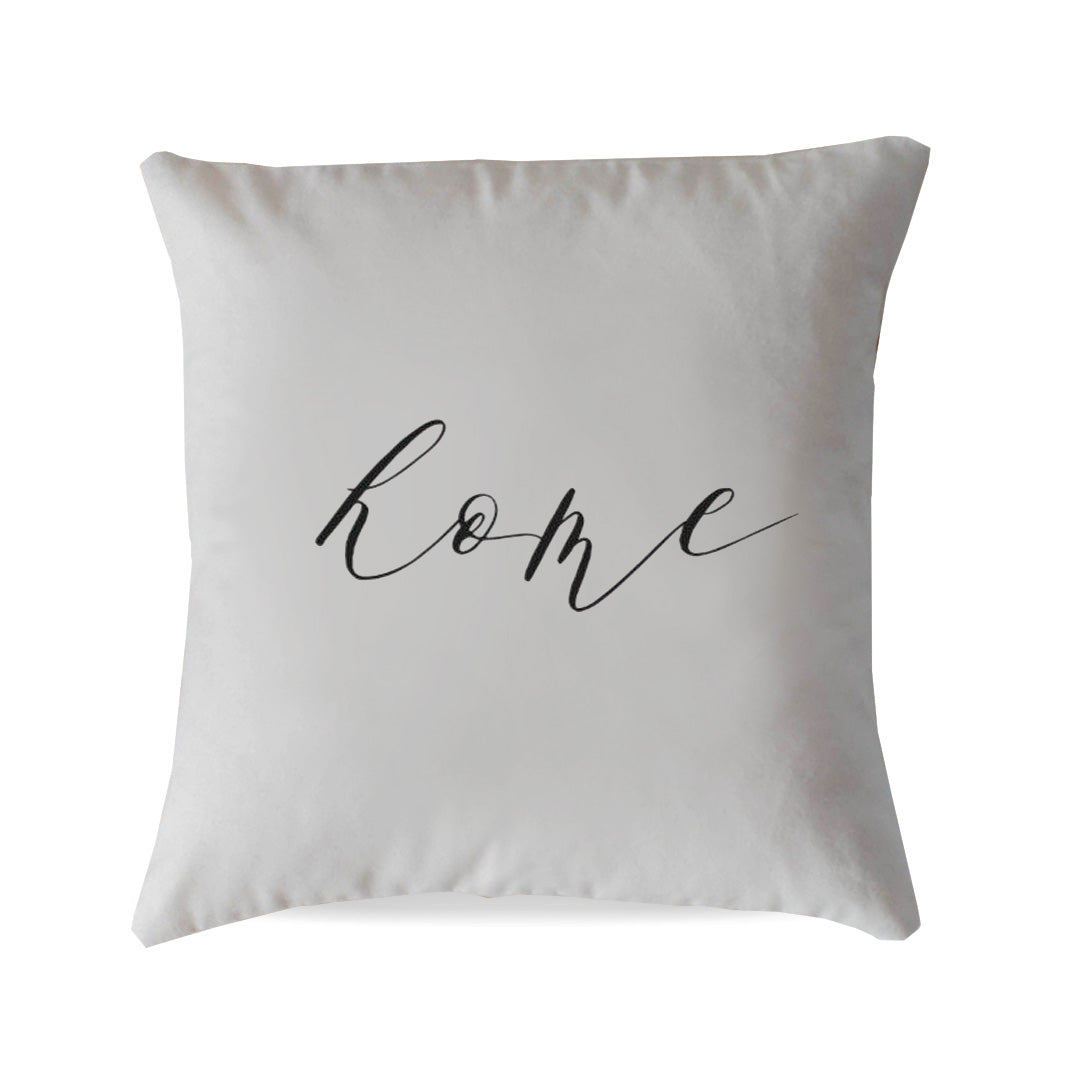 "Home" Script Pillow