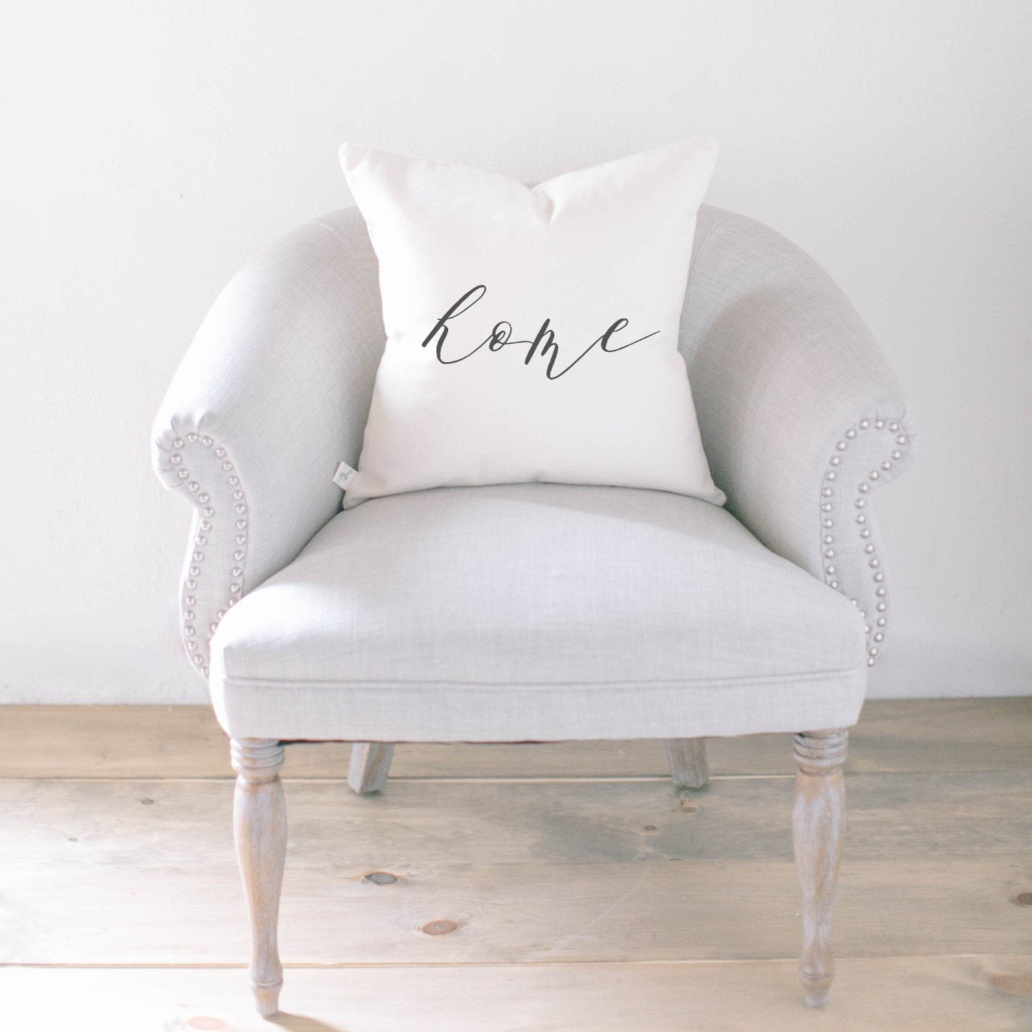 "Home" Script Pillow