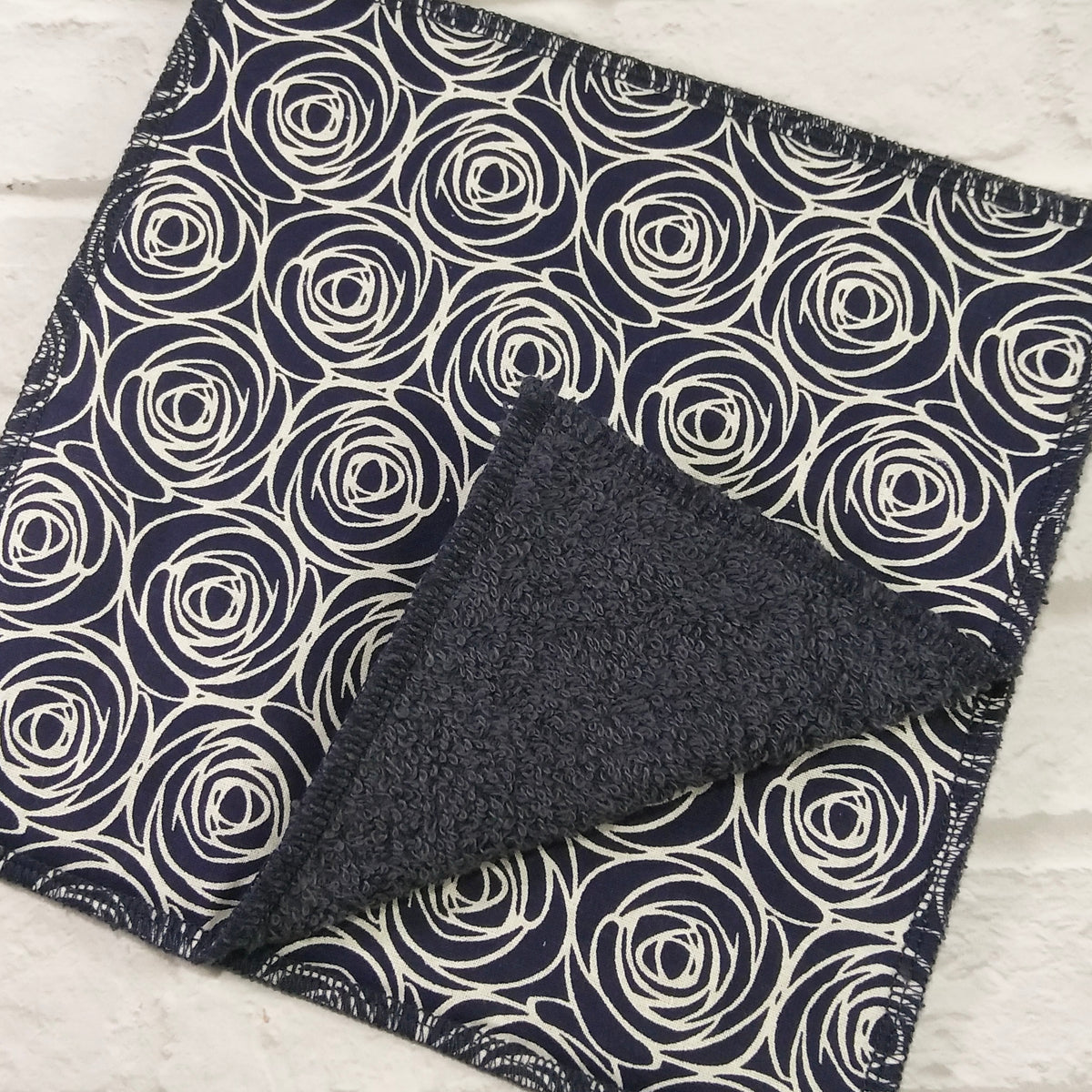 Navy Rose Reusable Napkins