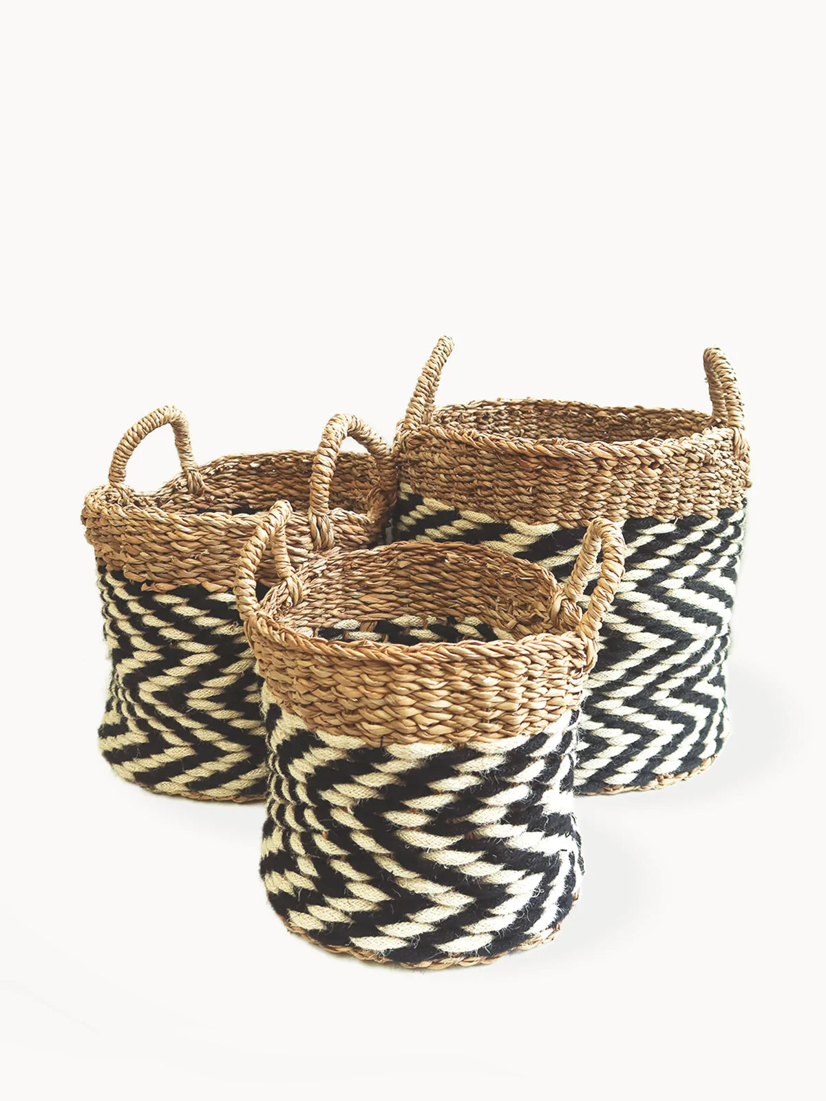 Ula Zigzag Basket (Set of 3)