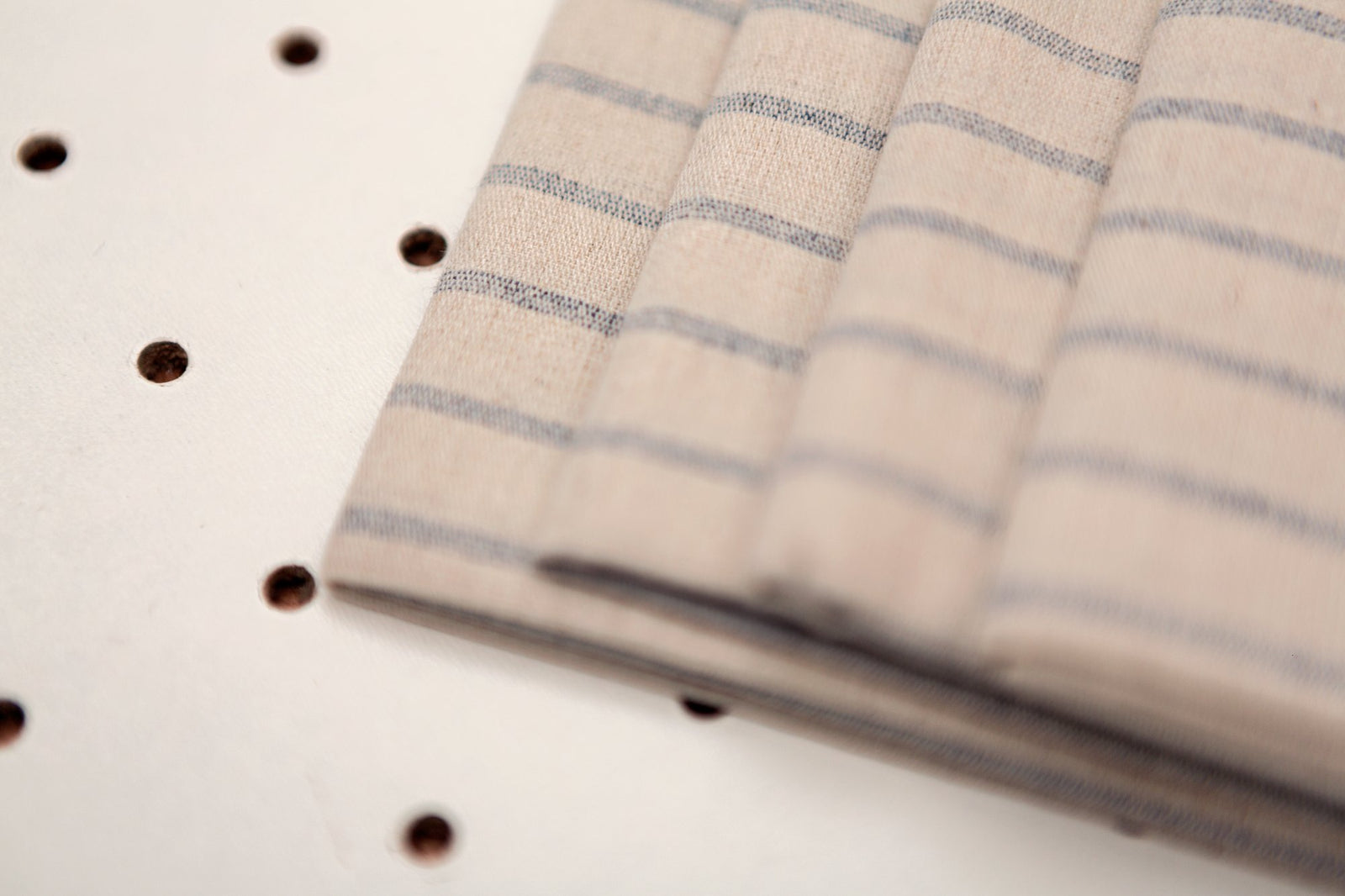Natural Striped Napkins - Set of 4
