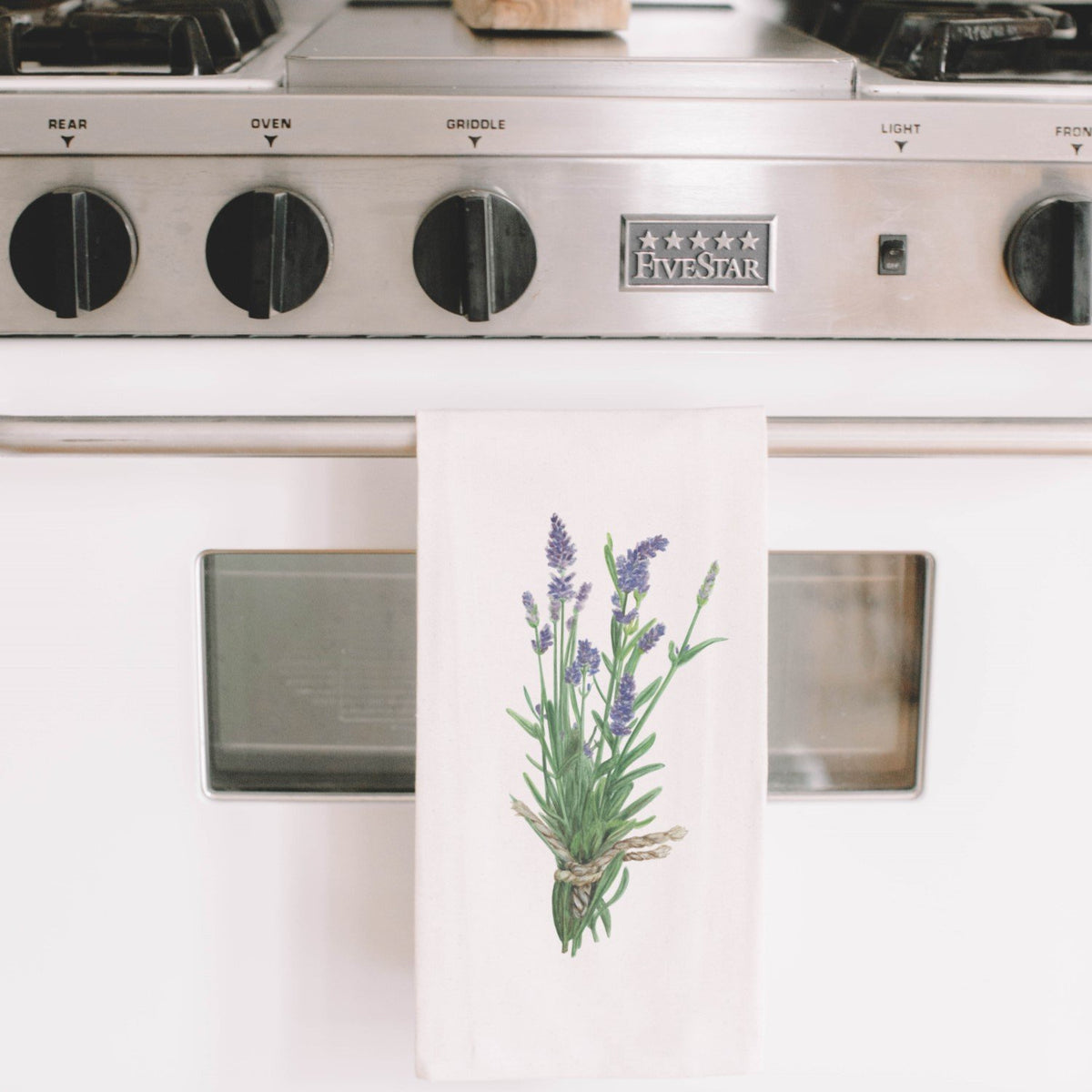 Lavender Watercolor Tea Towel