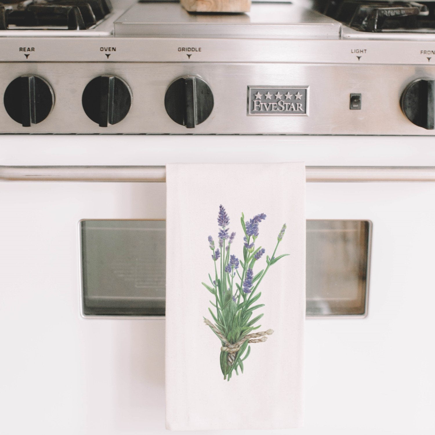 Lavender Watercolor Tea Towel