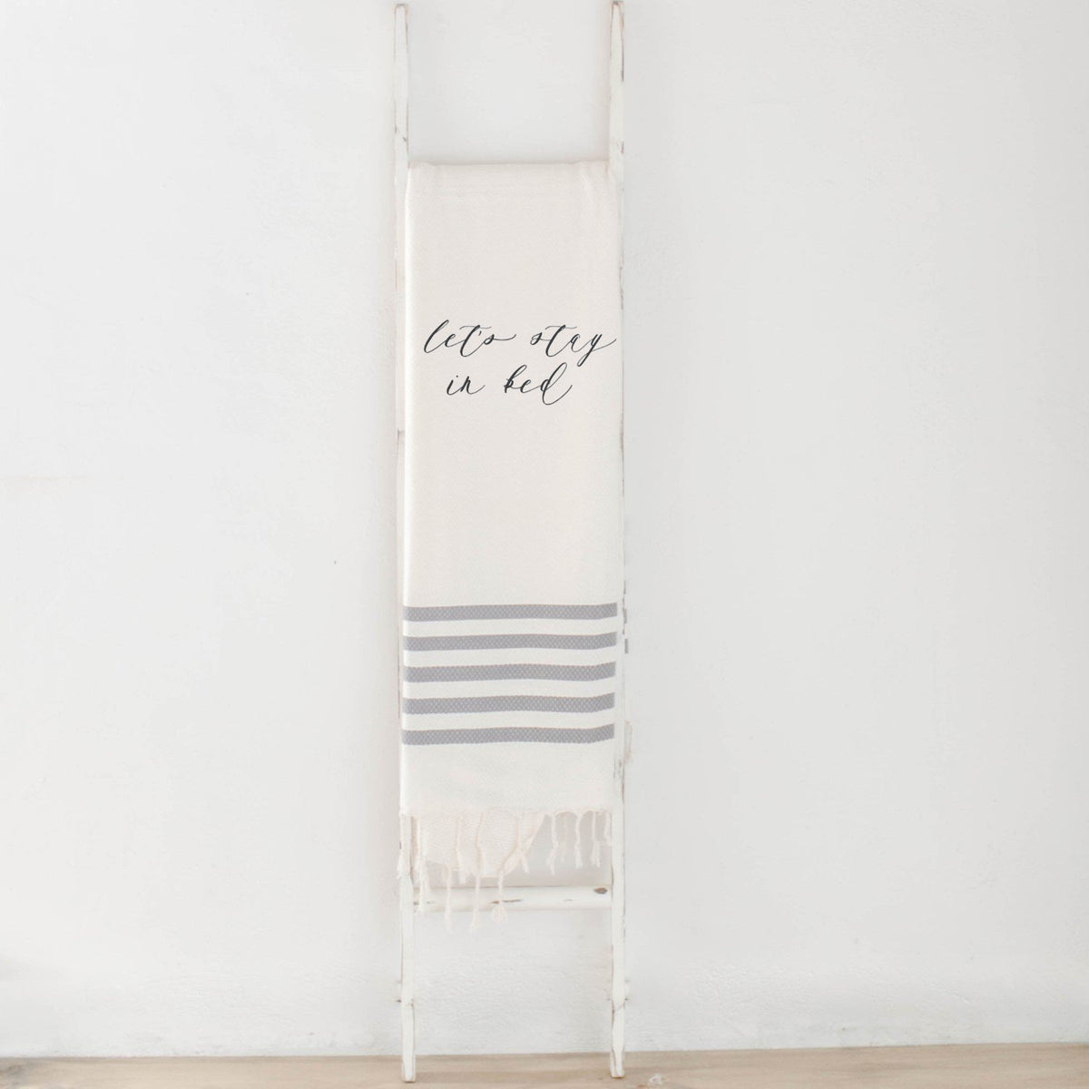 Let's Stay In Bed Throw Blanket