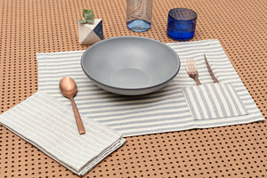 Striped Placemats with Pockets - Set of 4