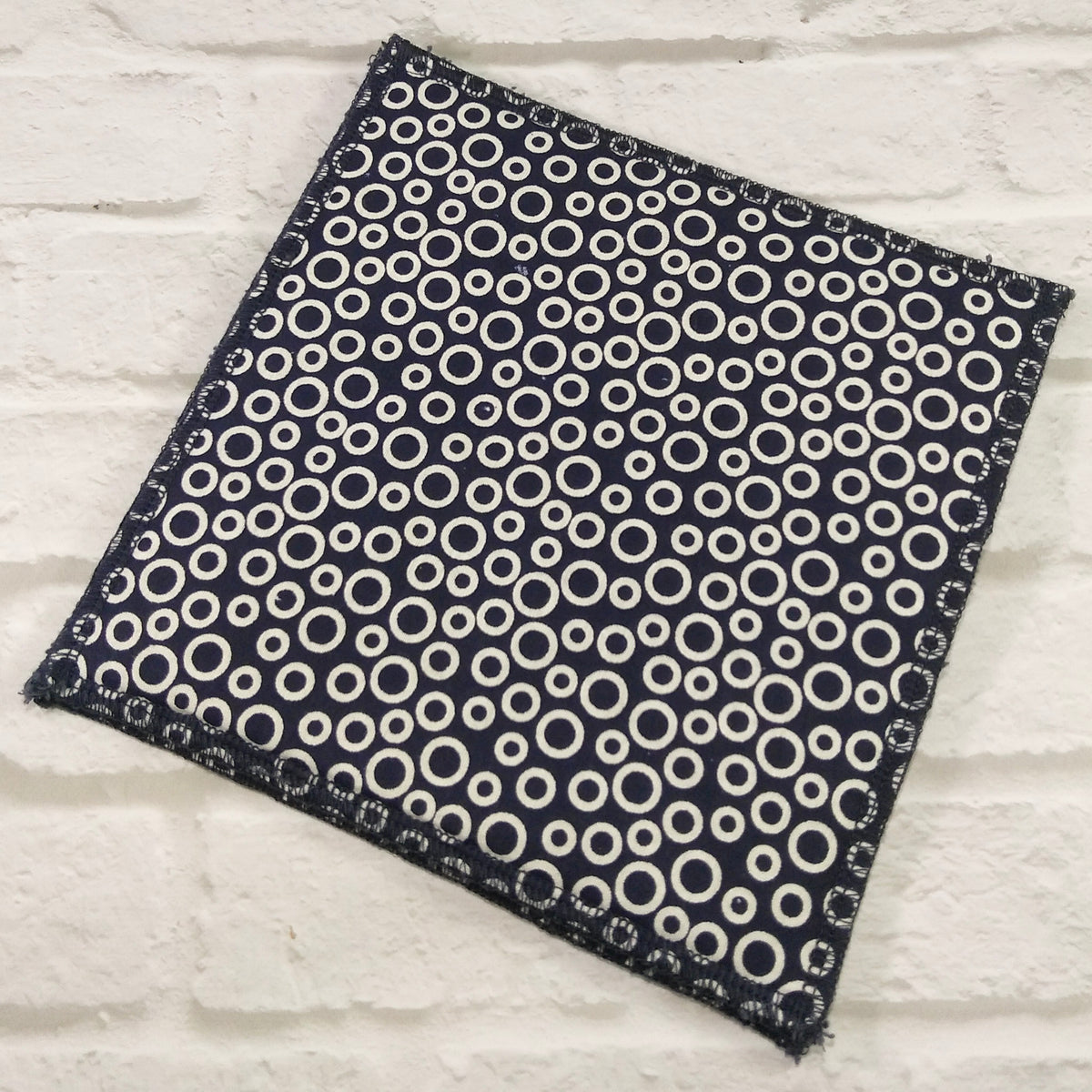 Navy Circle Dishcloths