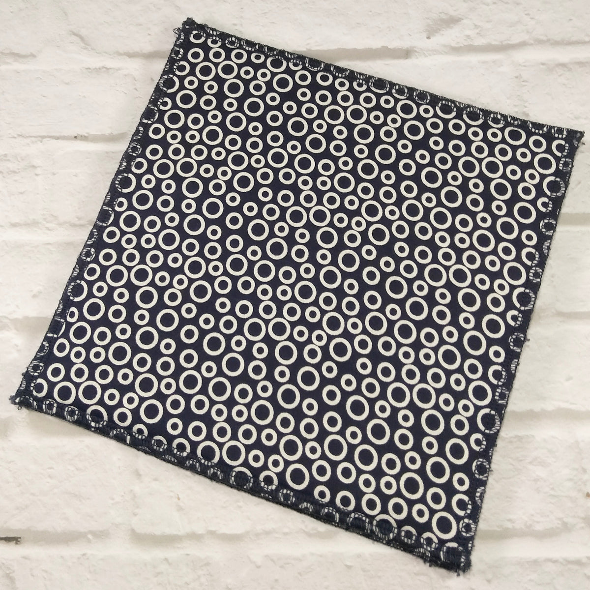 Navy Circle Reusable Napkins