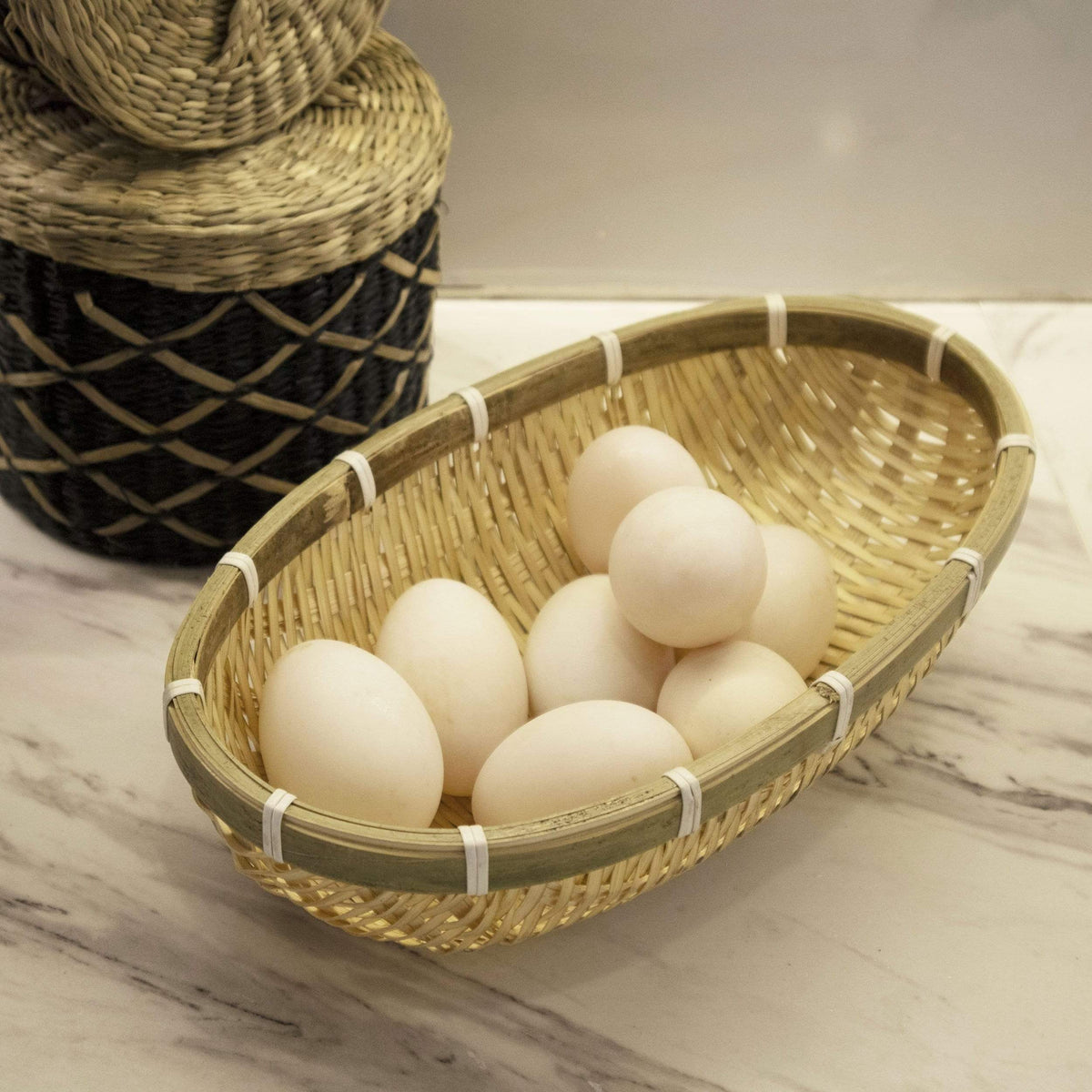 Wicker Wire Fruit Storage Basket