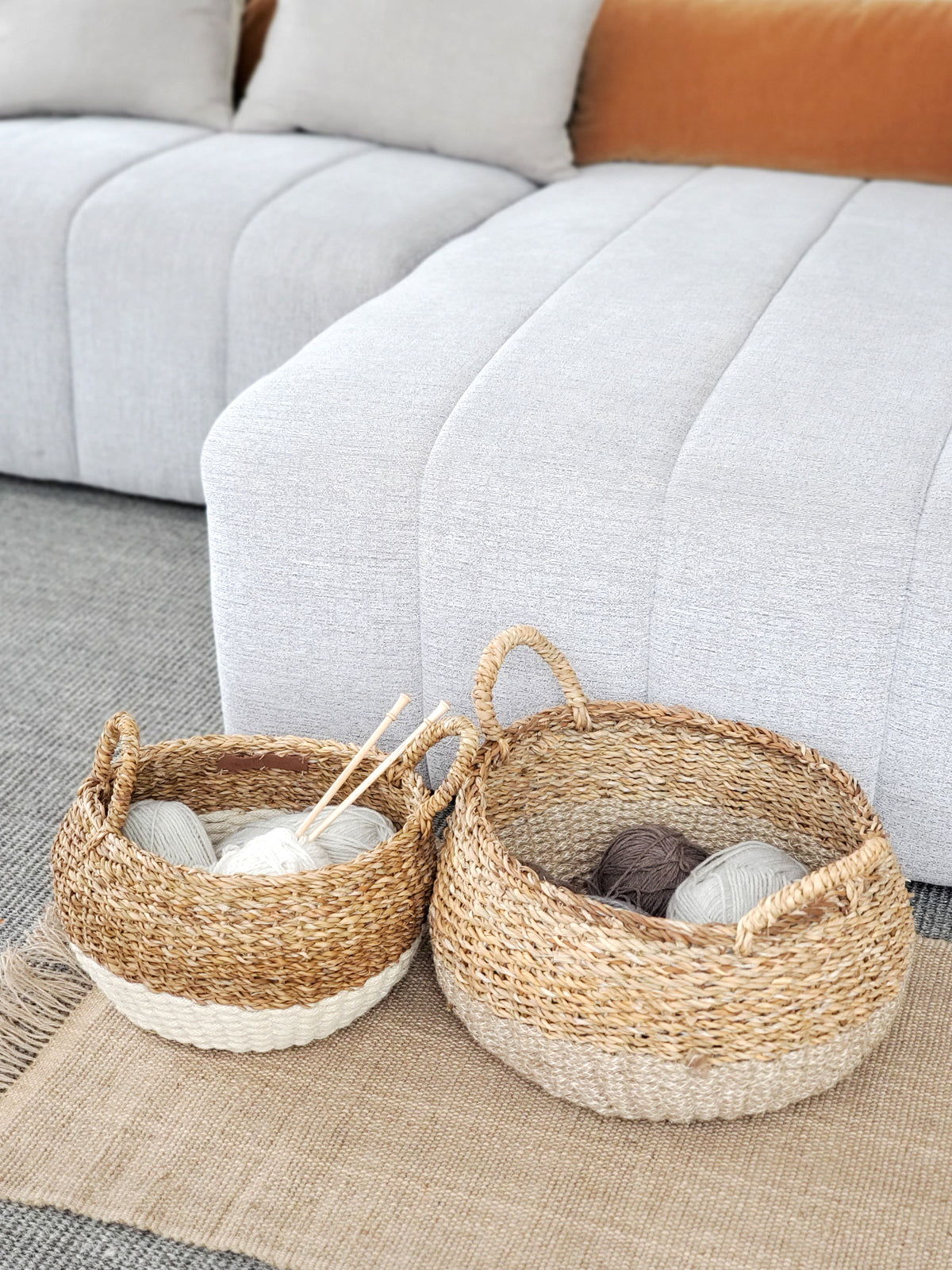 Ula Floor Basket - Natural (Set of 2)
