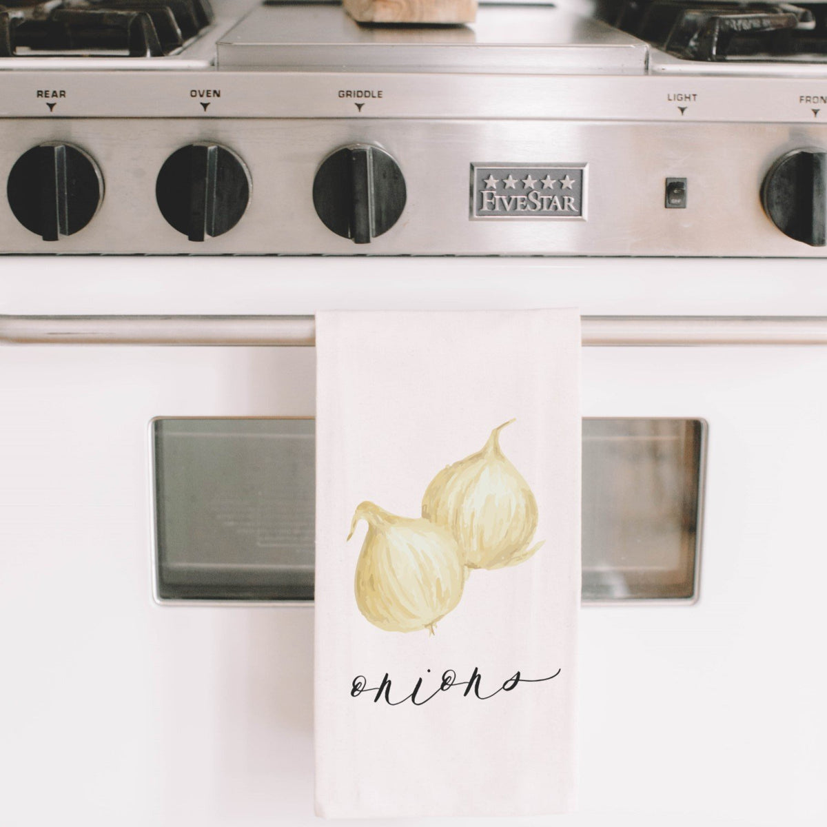 Onion Watercolor Tea Towel