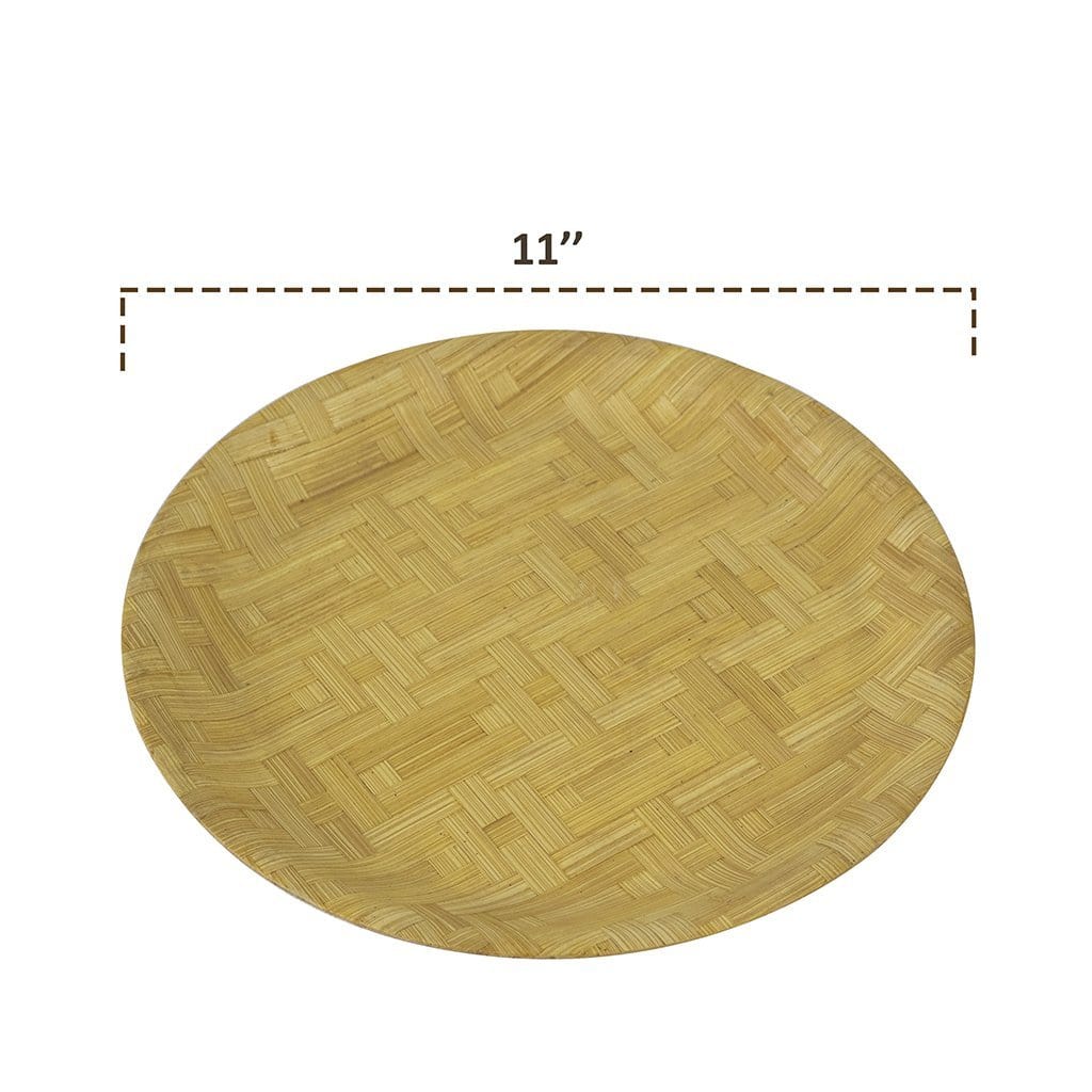 Round Bamboo Plate