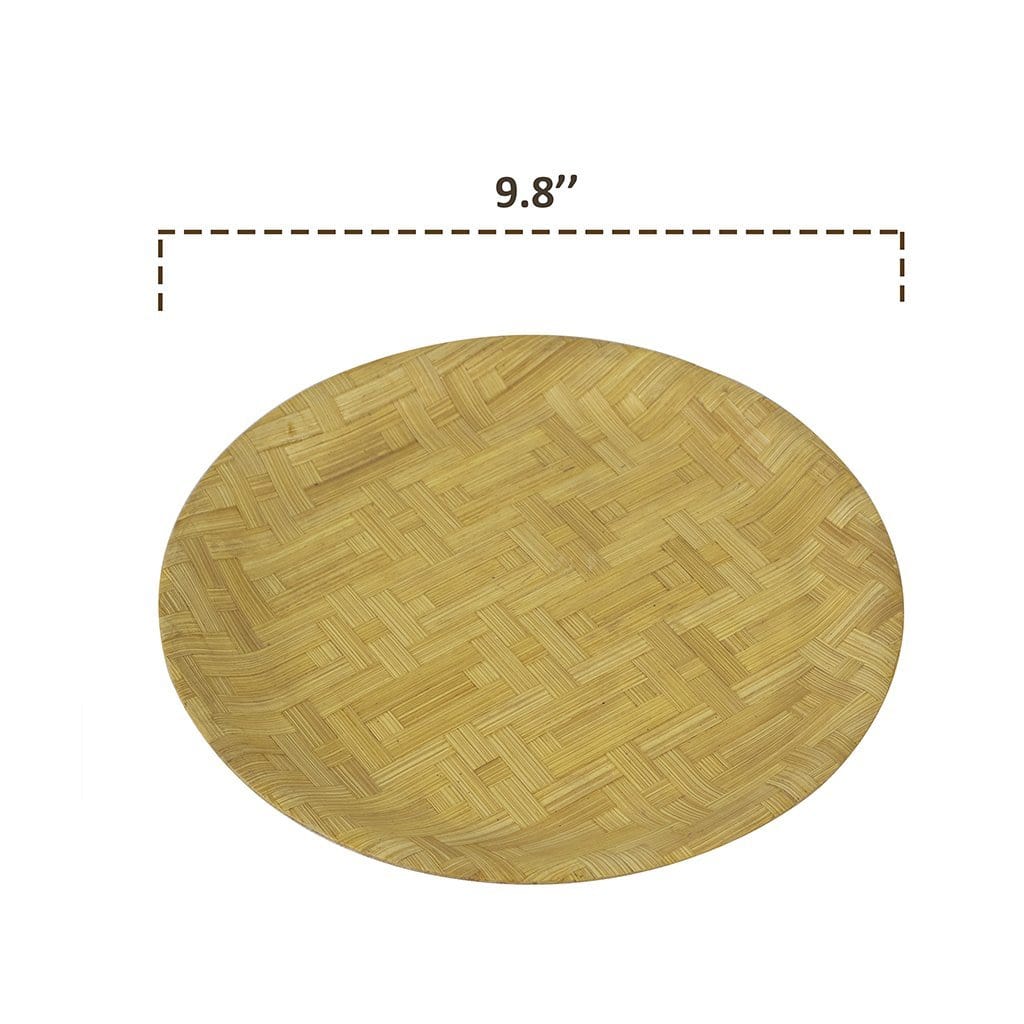 Round Bamboo Plate