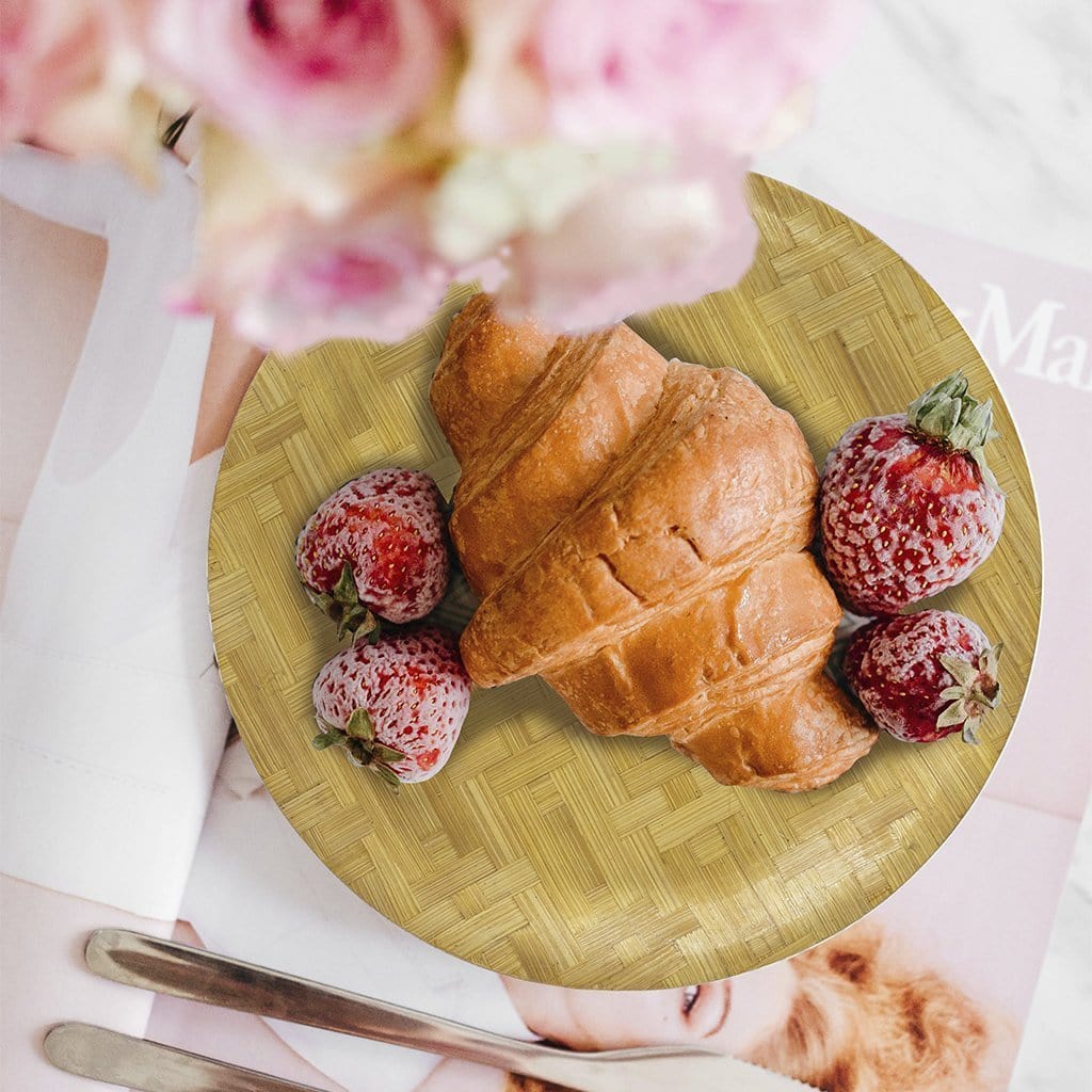 Round Bamboo Plate