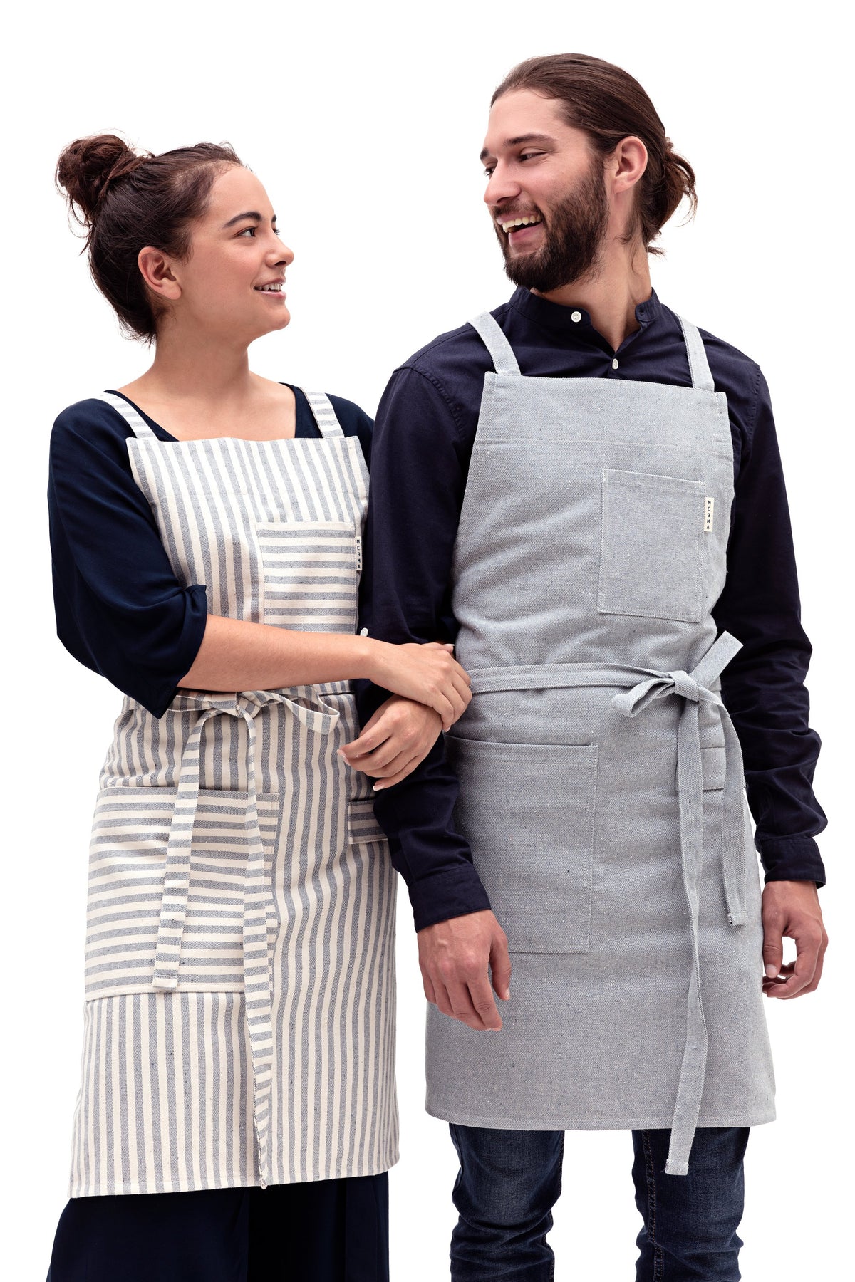 Striped Cross-Back Apron