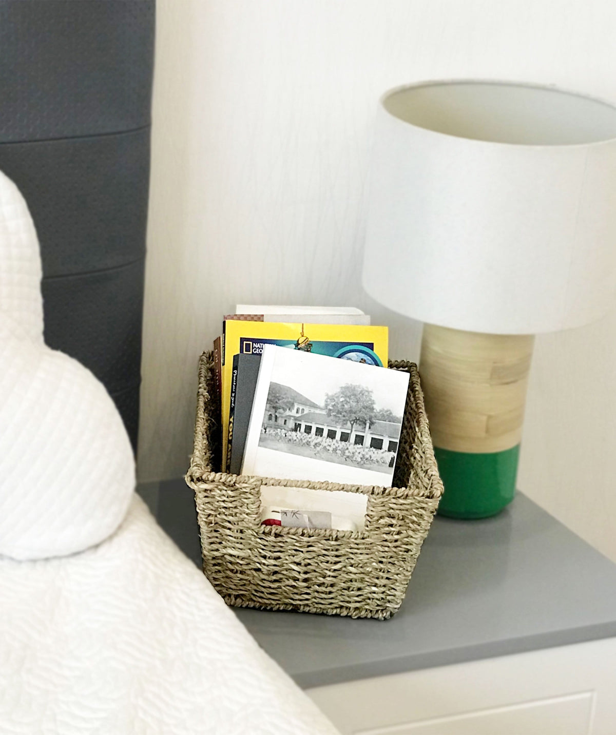 Wicker Trapezoid Storage Baskets - Set of 4