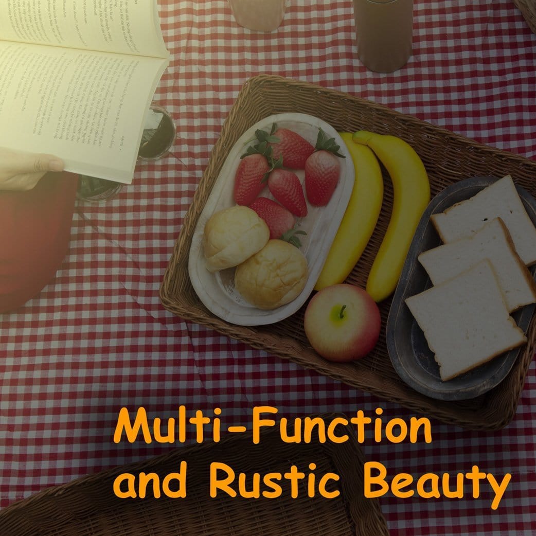 Rattan Bread Fruit Basket