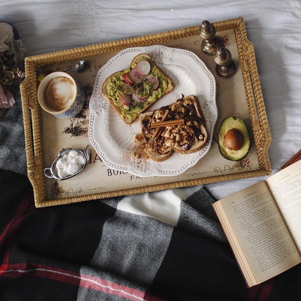 Wicker Serving Trays and Platters with Handles
