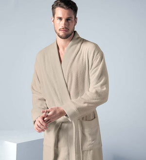Men's Turkish Cotton Terry Cloth Kimono Robe