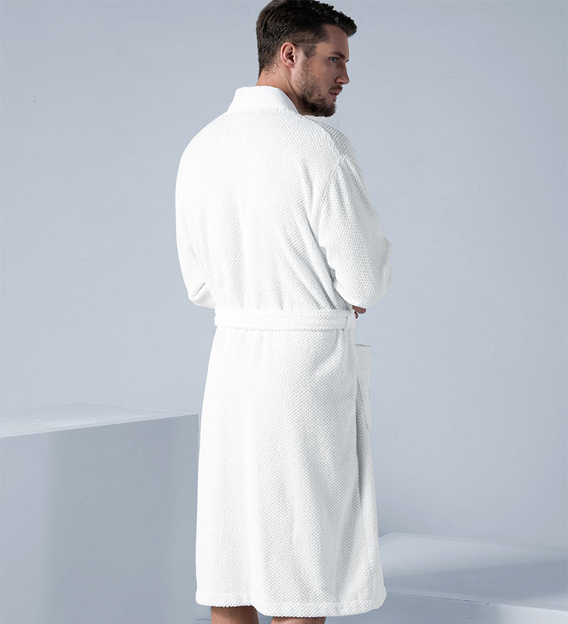 Men's Turkish Cotton Terry Cloth Kimono Robe